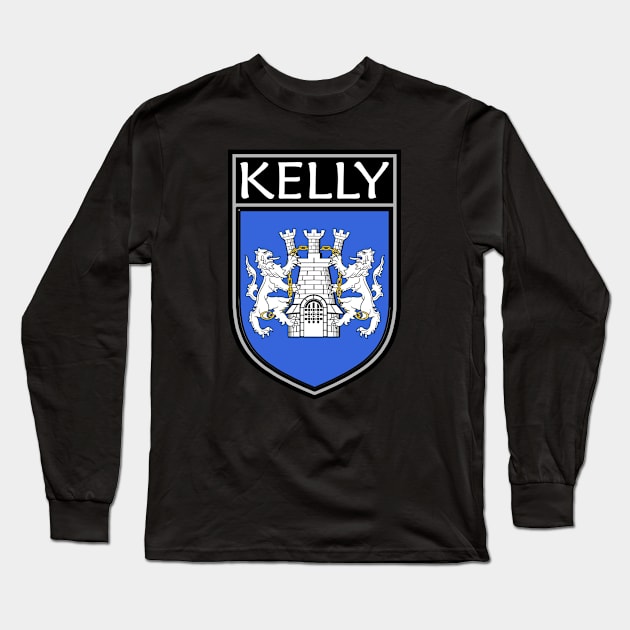 Irish Clan Crest - Kelly Long Sleeve T-Shirt by Taylor'd Designs